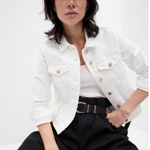 Gap White Jean Jacket